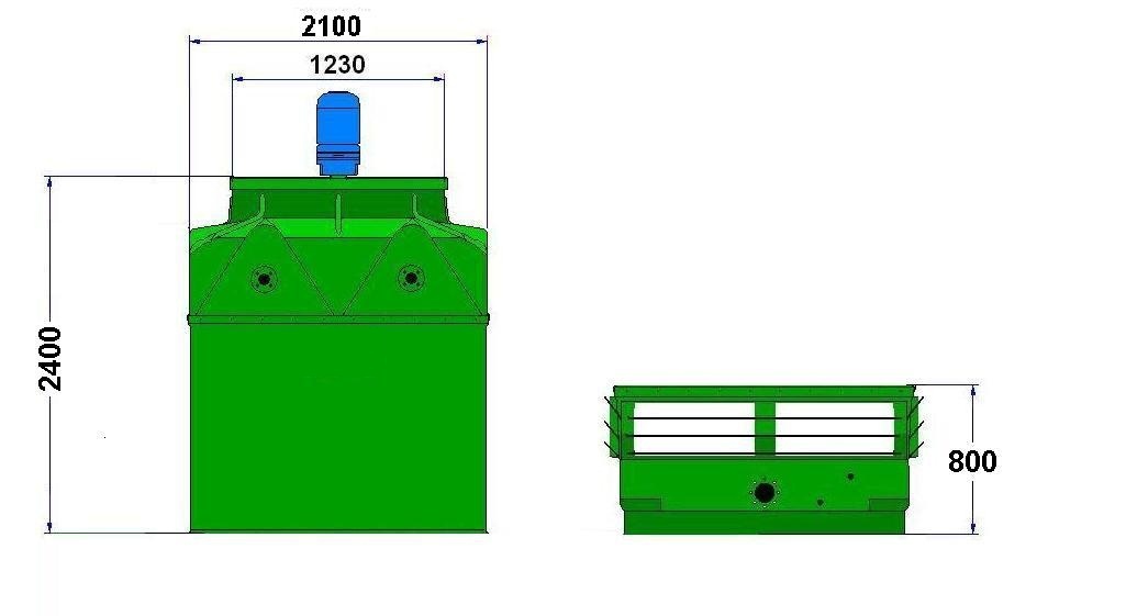 Enfriadora de aire forzado